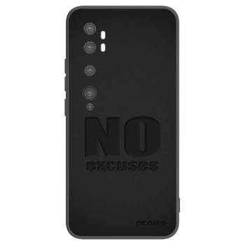 Picasee fekete szilikon tok az alábbi mobiltelefonokra Xiaomi Mi Note 10 (Pro) - No Excuses