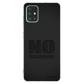 Picasee átlátszó szilikon tok az alábbi mobiltelefonokra Samsung Galaxy A51 A515F - No Excuses
