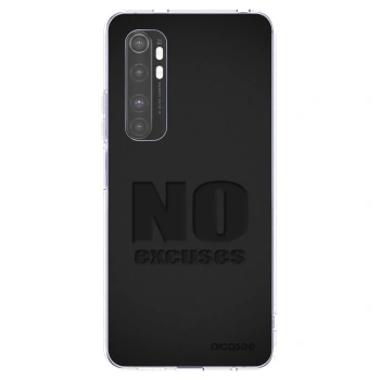 Picasee átlátszó szilikon tok az alábbi mobiltelefonokra Xiaomi Mi Note 10 Lite - No Excuses