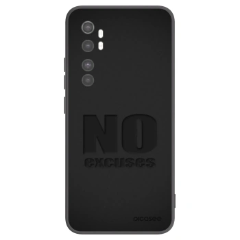 Picasee fekete szilikon tok az alábbi mobiltelefonokra Xiaomi Mi Note 10 Lite - No Excuses