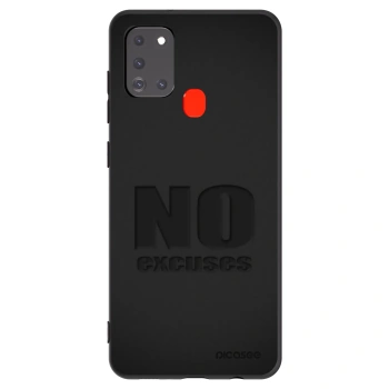 Picasee fekete szilikon tok az alábbi mobiltelefonokra Samsung Galaxy A21s - No Excuses
