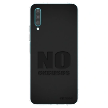 Picasee átlátszó szilikon tok az alábbi mobiltelefonokra Samsung Galaxy A30s A307F - No Excuses
