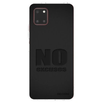 Picasee átlátszó szilikon tok az alábbi mobiltelefonokra Samsung Galaxy Note 10 Lite N770F - No Excuses