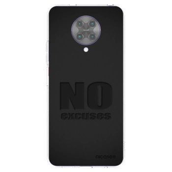 Picasee átlátszó szilikon tok az alábbi mobiltelefonokra Xiaomi Poco F2 Pro - No Excuses