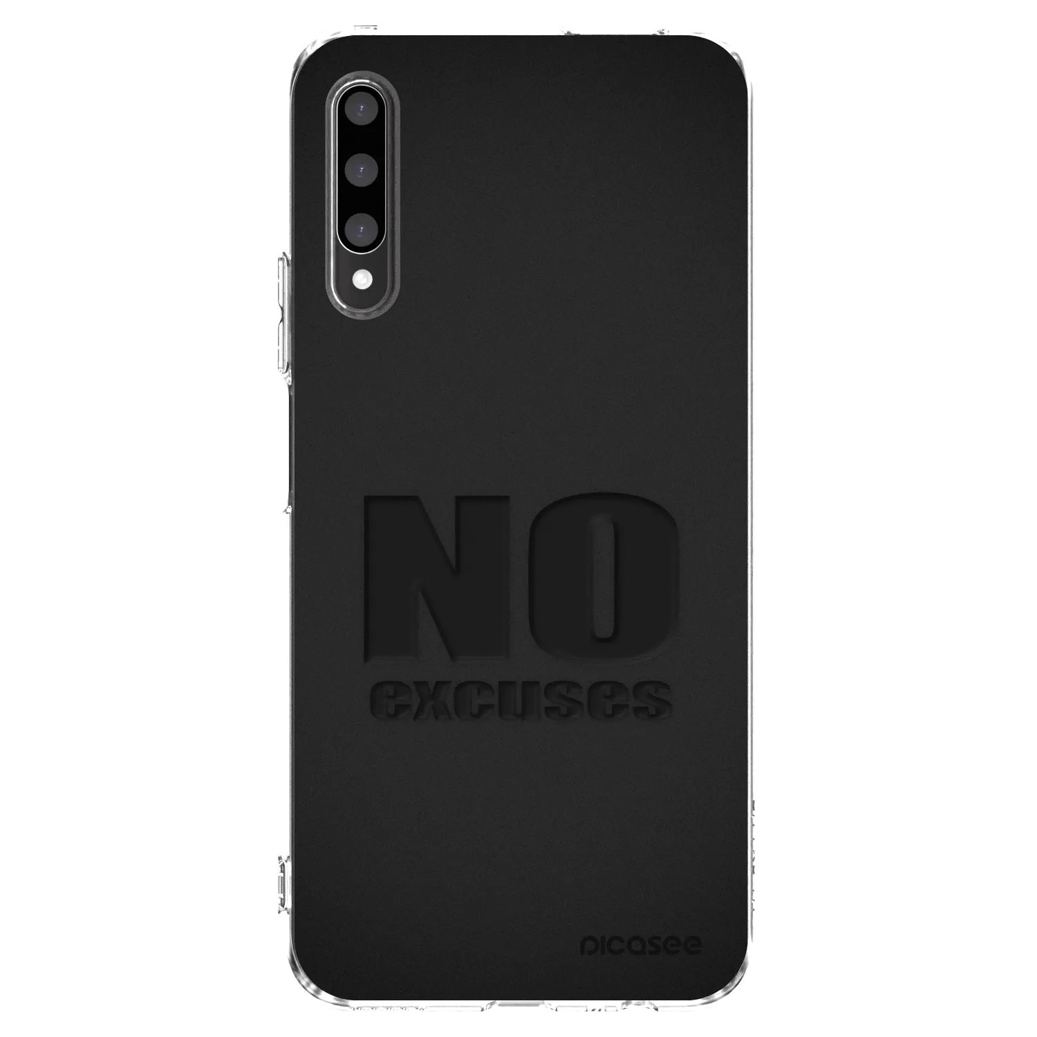 Picasee átlátszó szilikon tok az alábbi mobiltelefonokra Honor 9X Pro - No Excuses