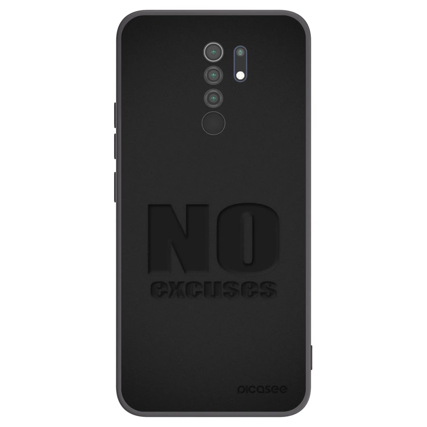 Picasee fekete szilikon tok az alábbi mobiltelefonokra Xiaomi Redmi 9 - No Excuses