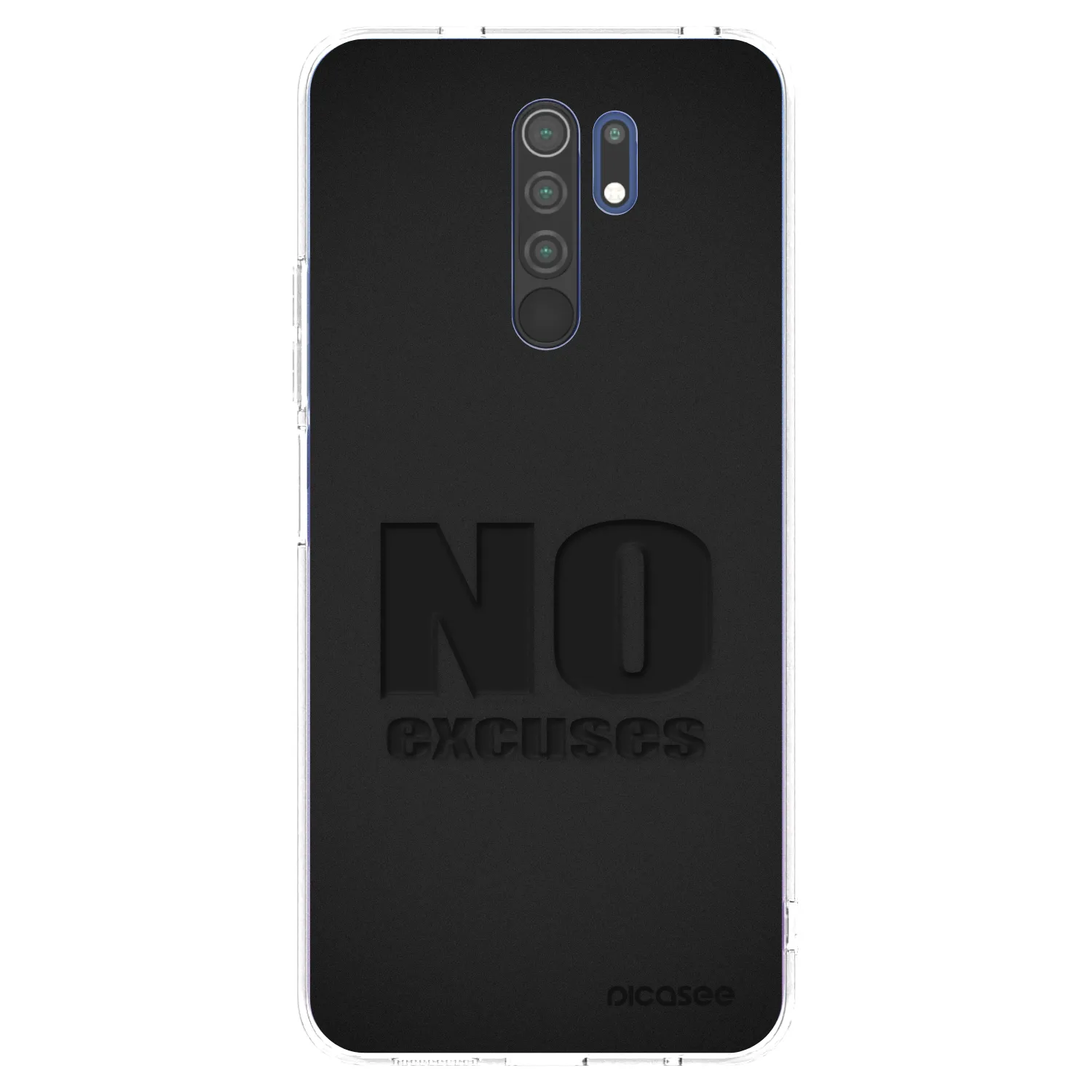 Picasee átlátszó szilikon tok az alábbi mobiltelefonokra Xiaomi Redmi 9 - No Excuses