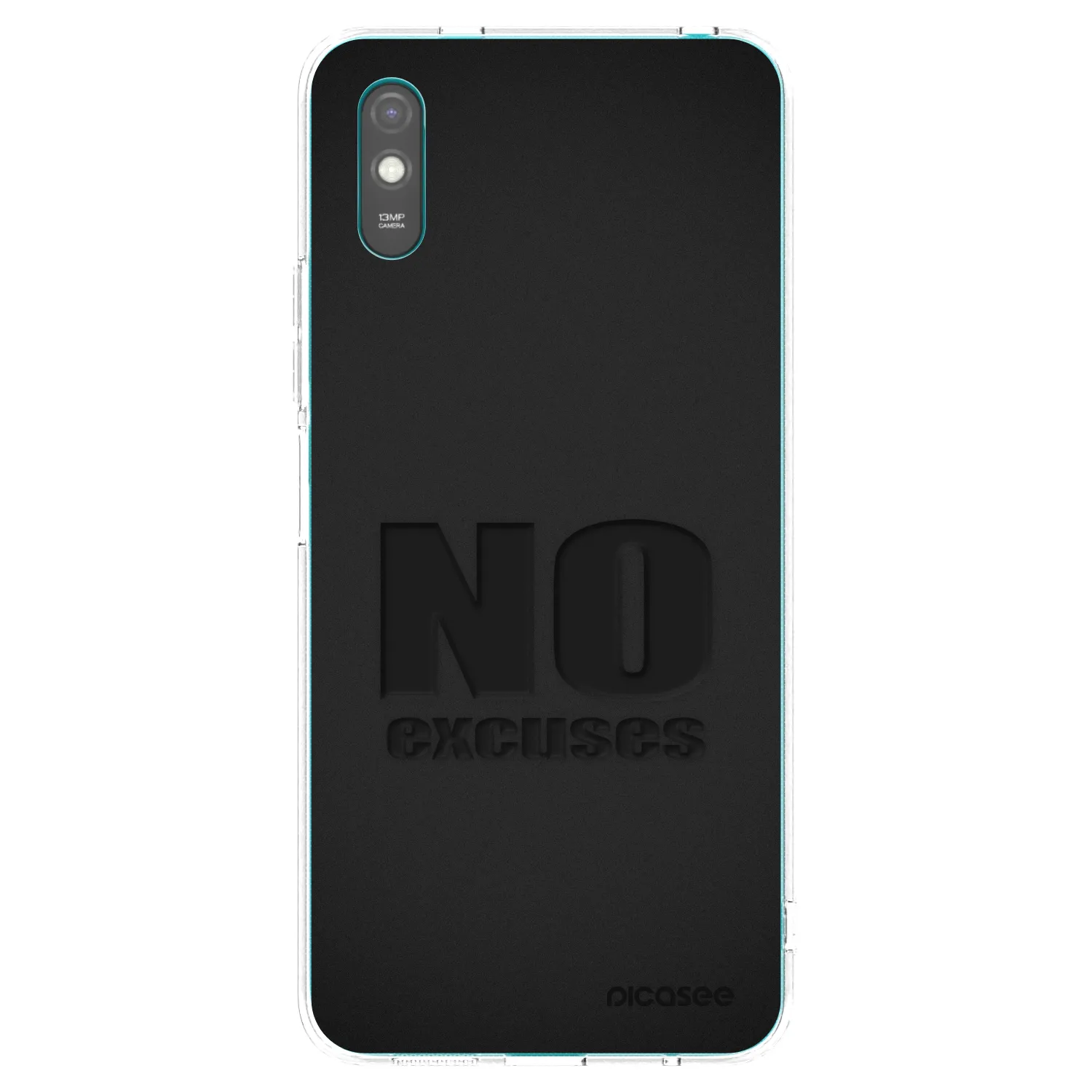 Picasee átlátszó szilikon tok az alábbi mobiltelefonokra Xiaomi Redmi 9A - No Excuses