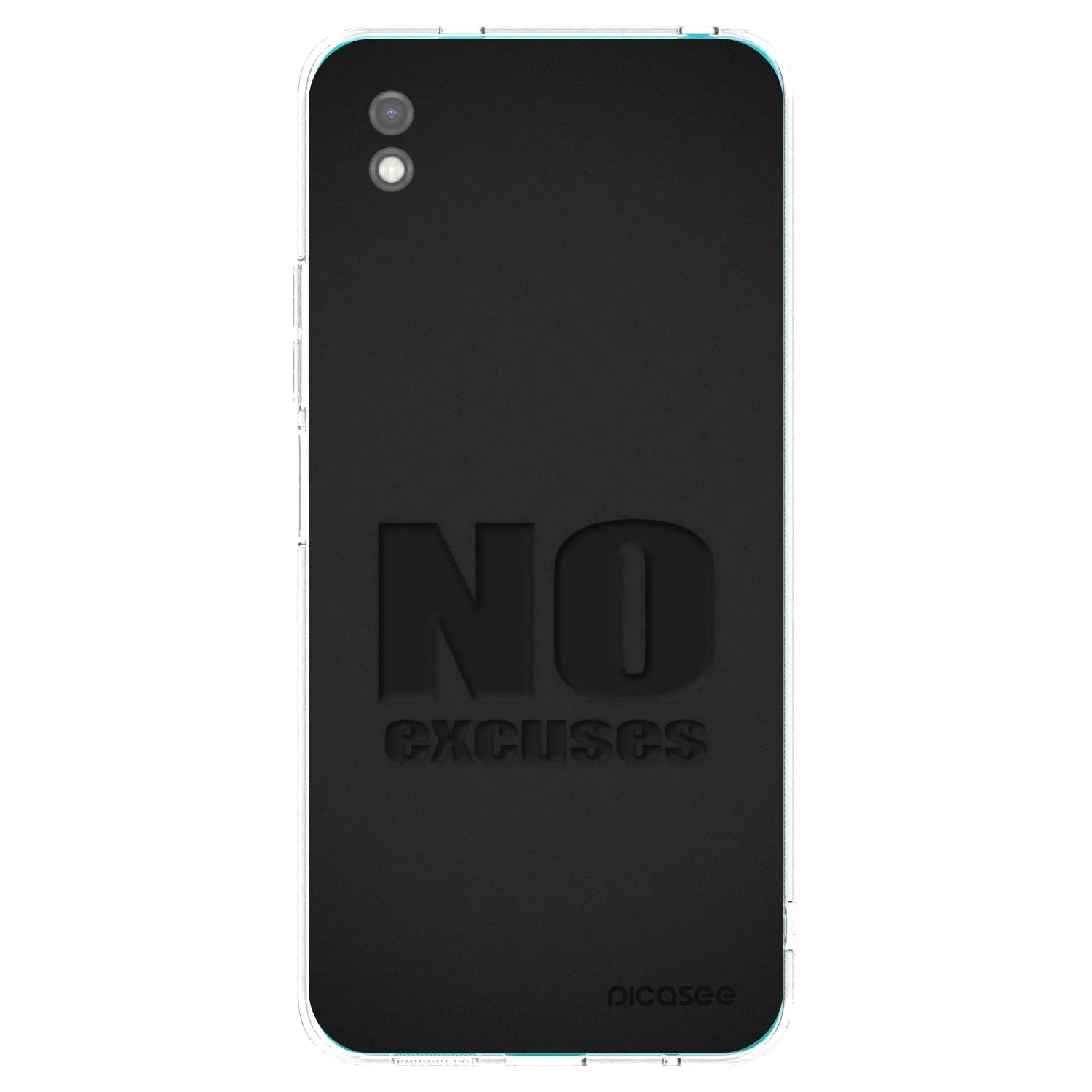 Picasee fekete szilikon tok az alábbi mobiltelefonokra Xiaomi Redmi 9A - No Excuses