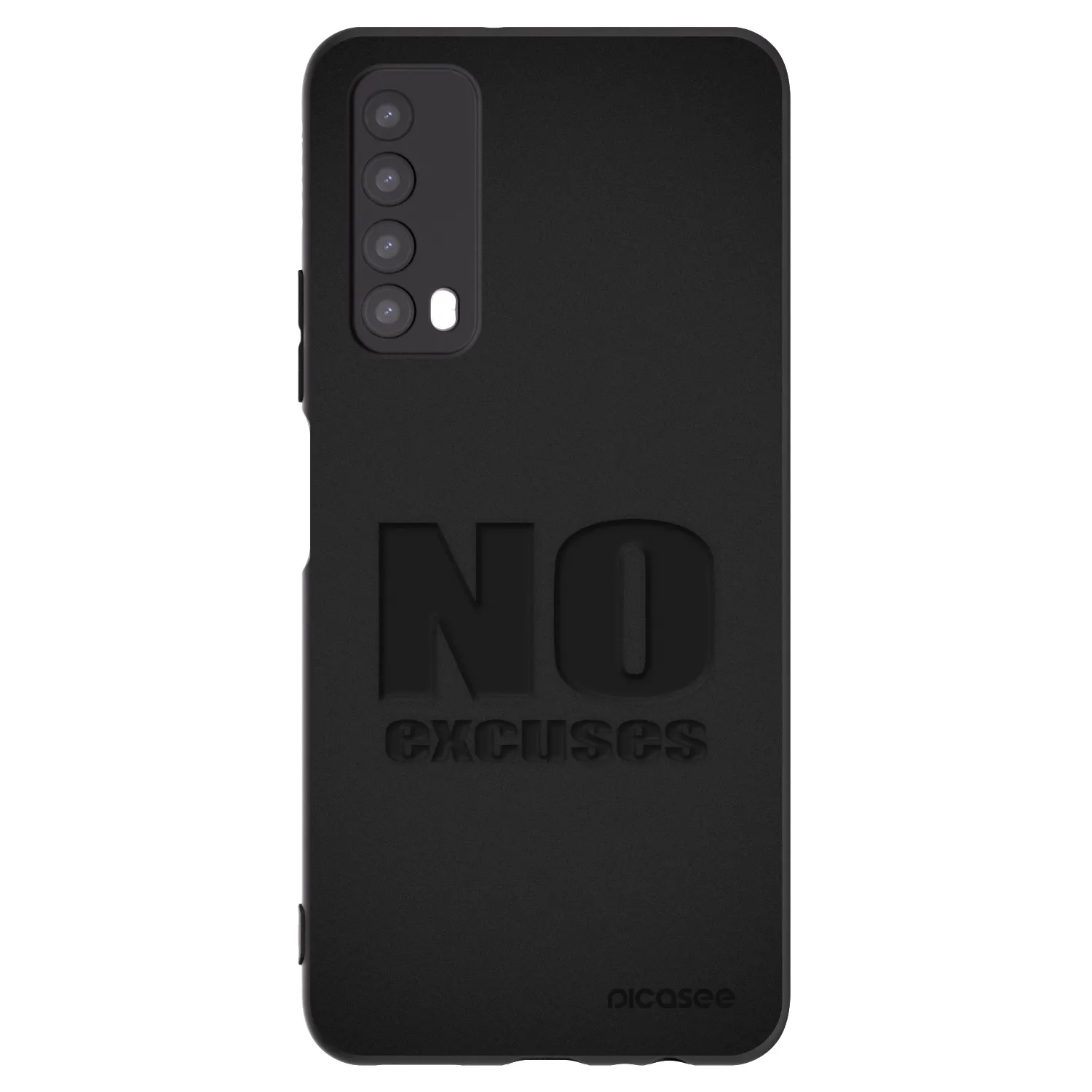 Picasee fekete szilikon tok az alábbi mobiltelefonokra Huawei P Smart 2021 - No Excuses