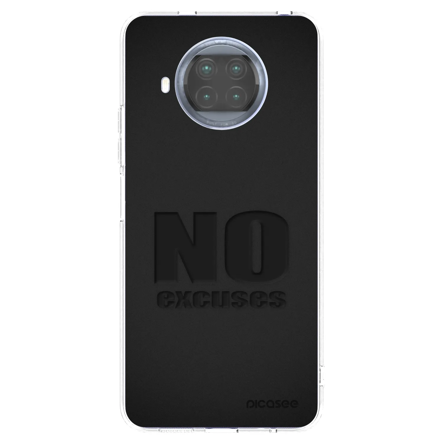 Picasee átlátszó szilikon tok az alábbi mobiltelefonokra Xiaomi Mi 10T Lite - No Excuses