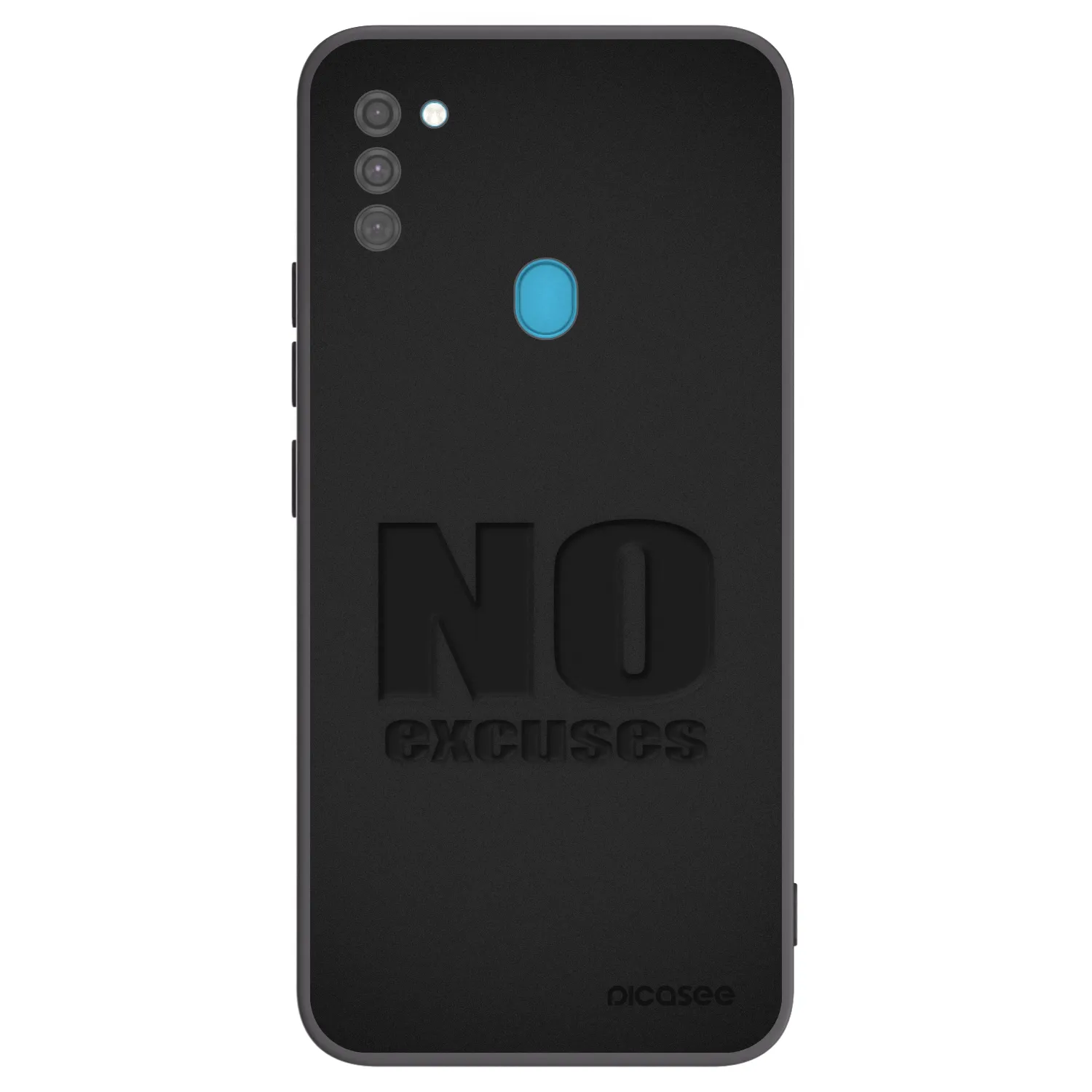 Picasee fekete szilikon tok az alábbi mobiltelefonokra Samsung Galaxy M11 - No Excuses