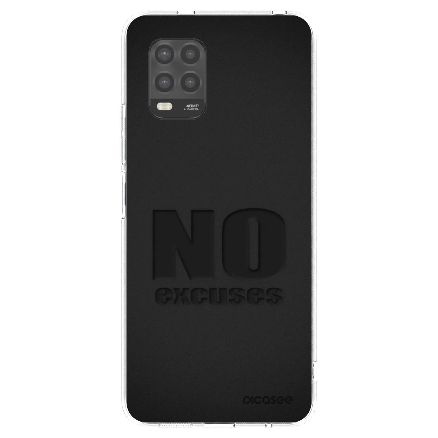 Picasee átlátszó szilikon tok az alábbi mobiltelefonokra Xiaomi Mi 10 Lite - No Excuses