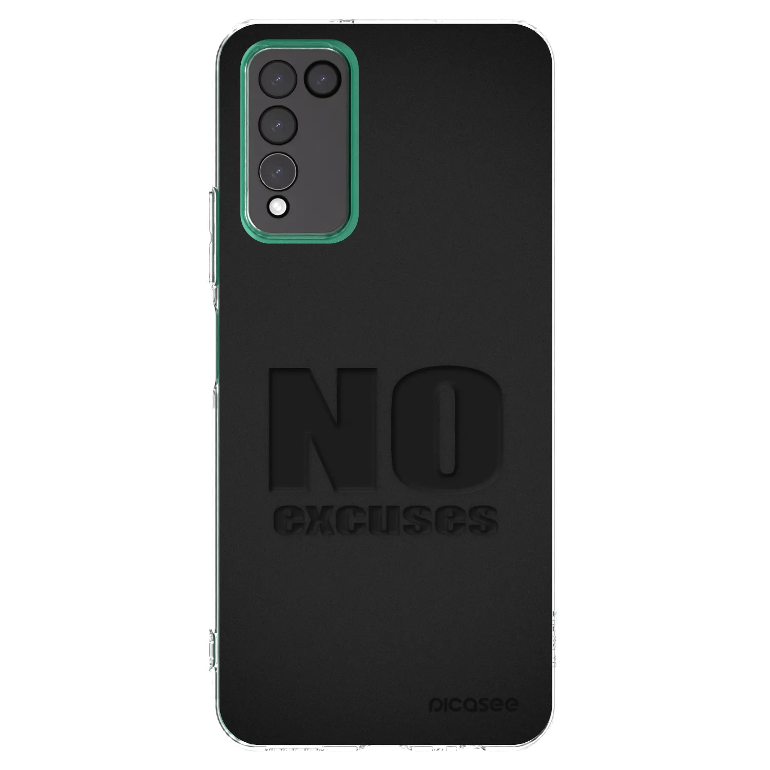 Picasee átlátszó szilikon tok az alábbi mobiltelefonokra Honor 10X Lite - No Excuses
