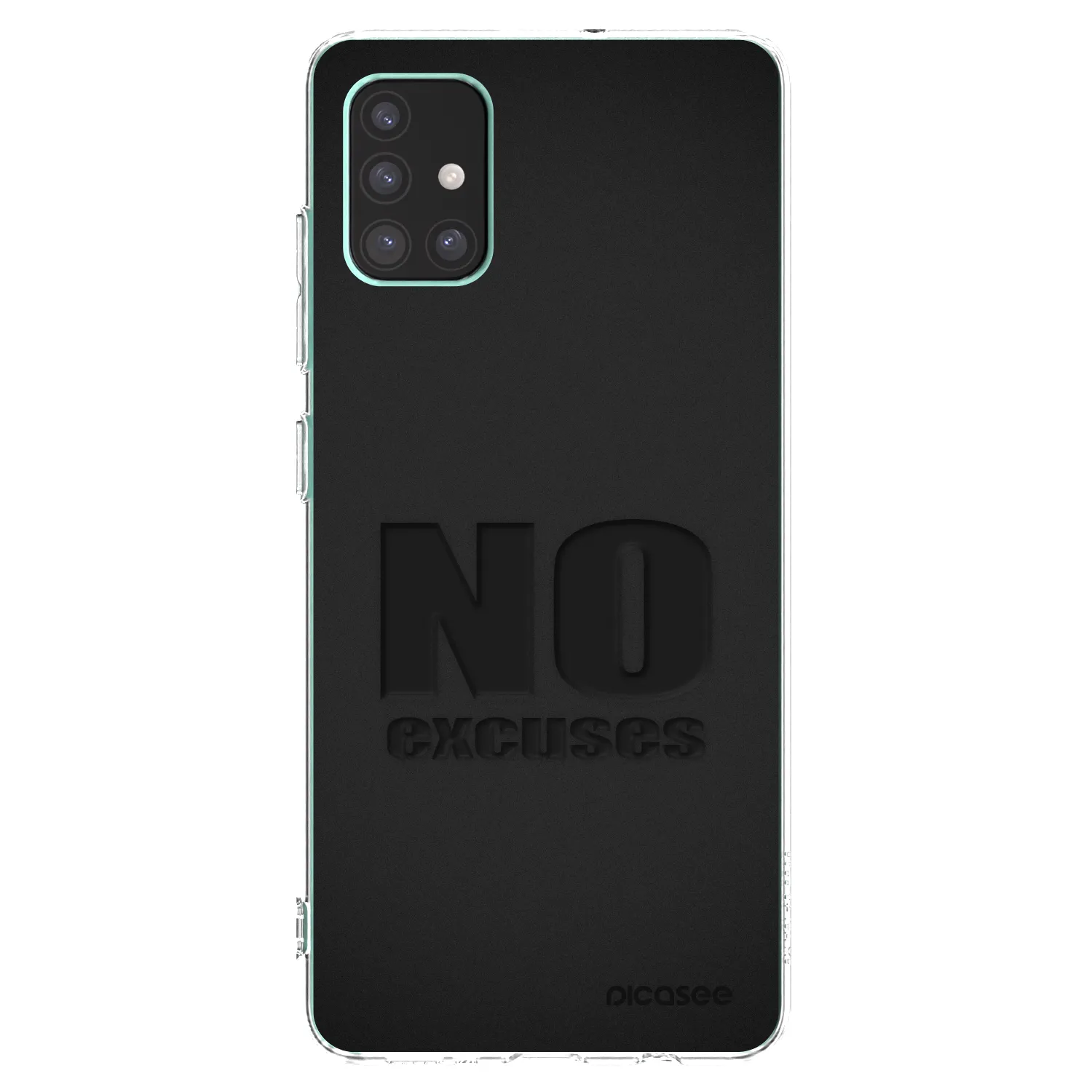 Picasee átlátszó szilikon tok az alábbi mobiltelefonokra Samsung Galaxy M51 M515F - No Excuses
