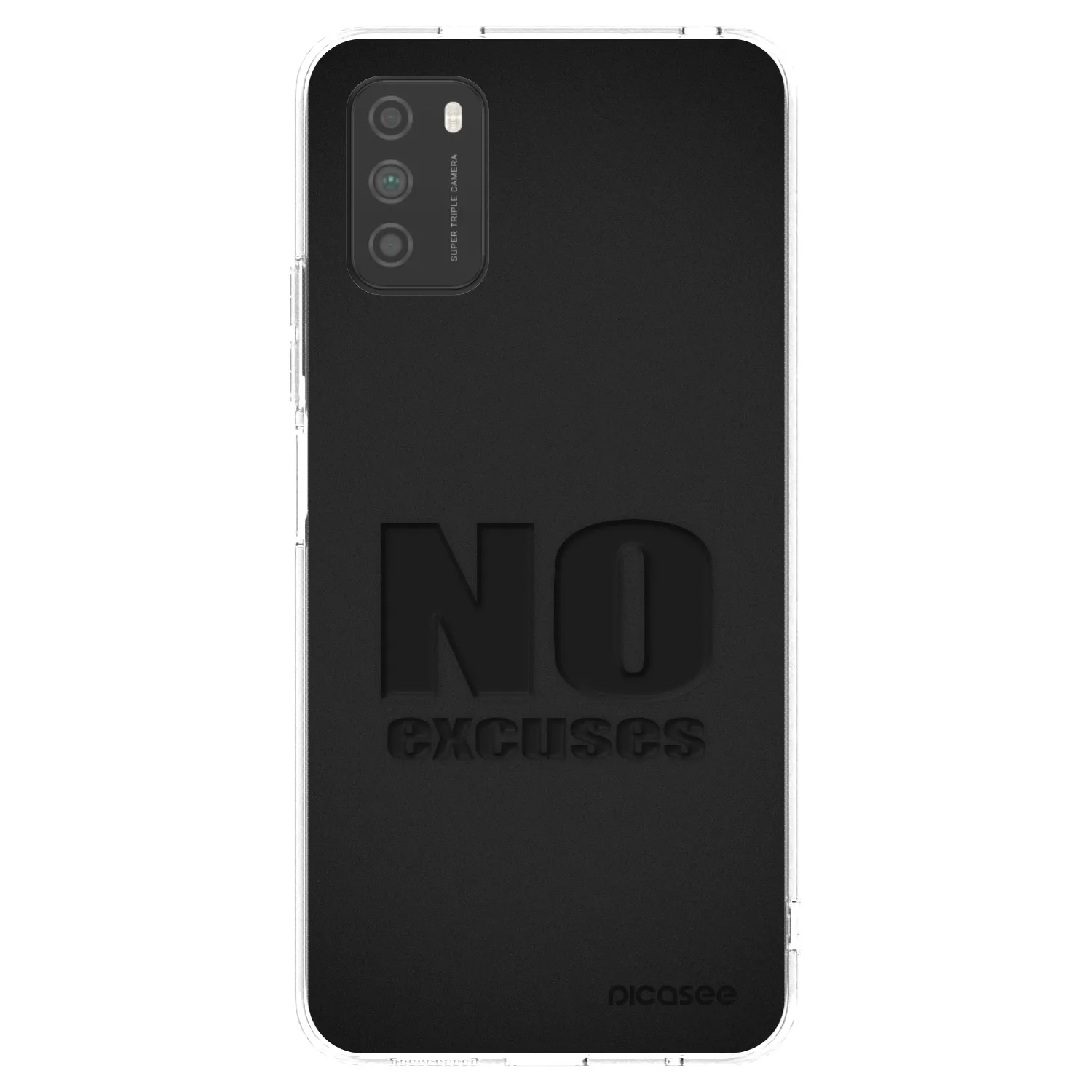 Picasee átlátszó szilikon tok az alábbi mobiltelefonokra Xiaomi Poco M3 - No Excuses