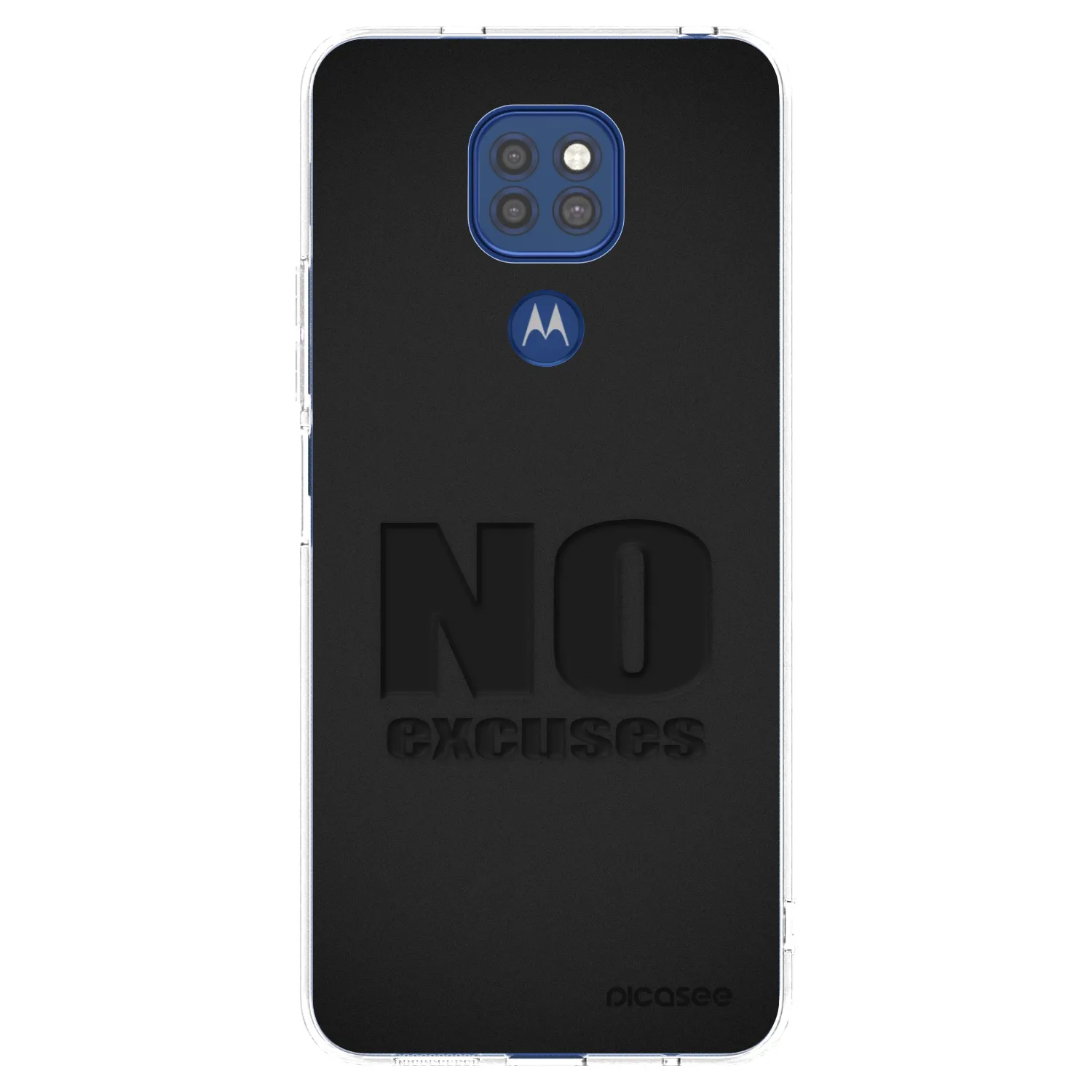 Picasee átlátszó szilikon tok az alábbi mobiltelefonokra Motorola Moto G9 Play - No Excuses