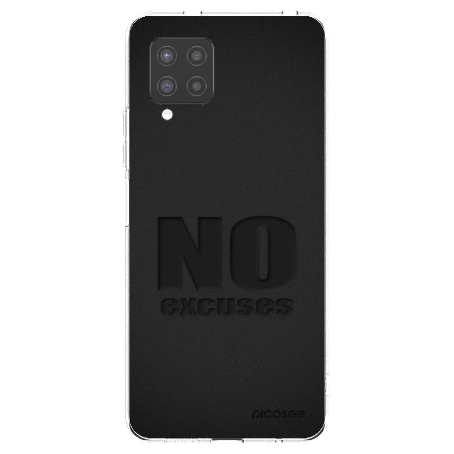 Picasee átlátszó szilikon tok az alábbi mobiltelefonokra Samsung Galaxy A42 A426B - No Excuses
