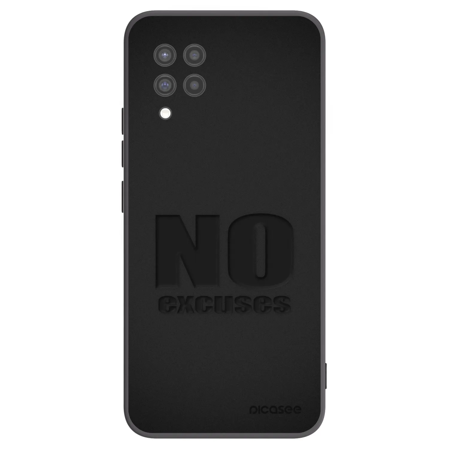 Picasee fekete szilikon tok az alábbi mobiltelefonokra Samsung Galaxy A42 A426B - No Excuses