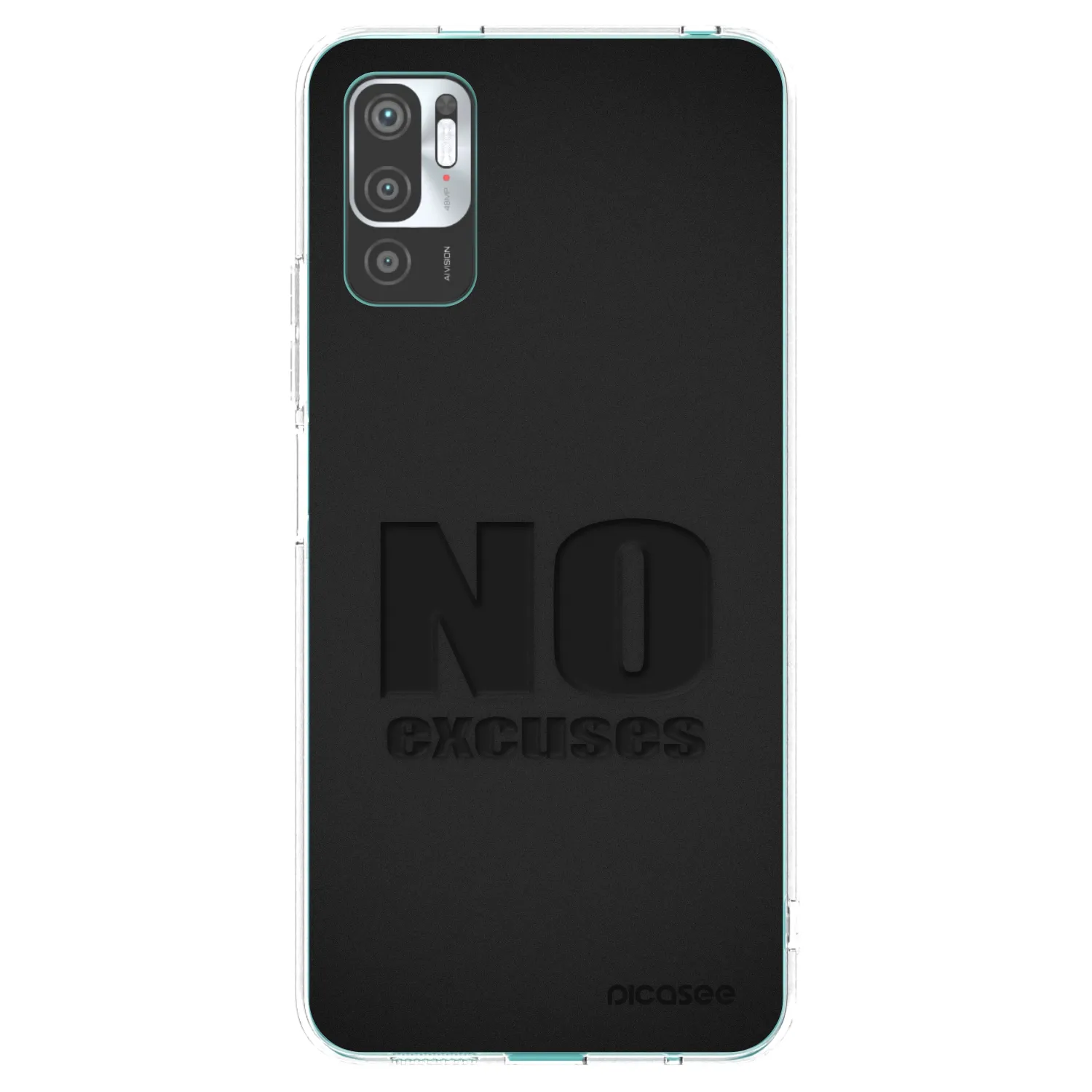 Picasee átlátszó szilikon tok az alábbi mobiltelefonokra Xiaomi Redmi Note 10 5G - No Excuses