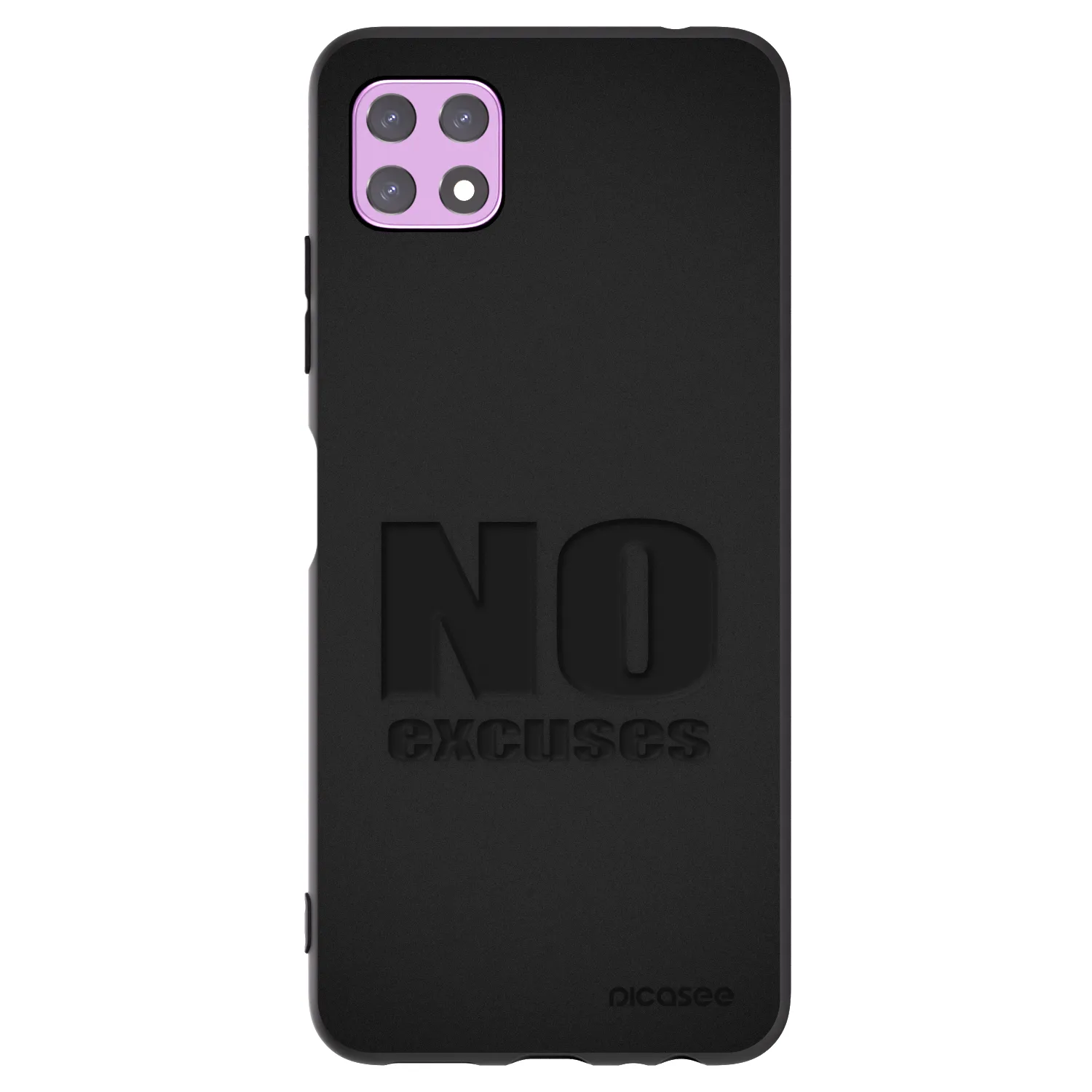 Picasee fekete szilikon tok az alábbi mobiltelefonokra Samsung Galaxy A22 A226B 5G - No Excuses