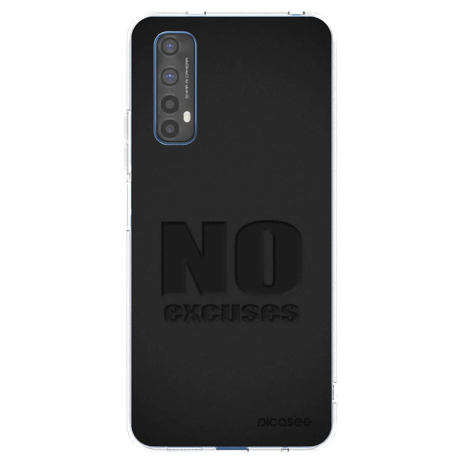 Picasee átlátszó szilikon tok az alábbi mobiltelefonokra Realme 7 - No Excuses