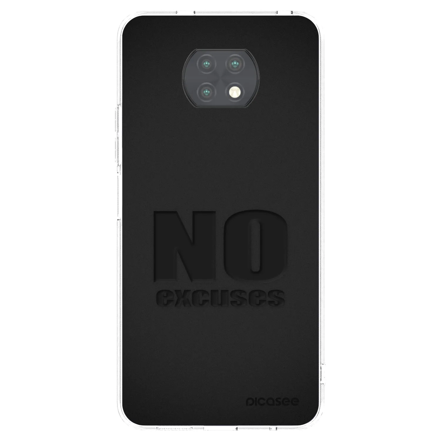 Picasee átlátszó szilikon tok az alábbi mobiltelefonokra Xiaomi Redmi Note 9T - No Excuses