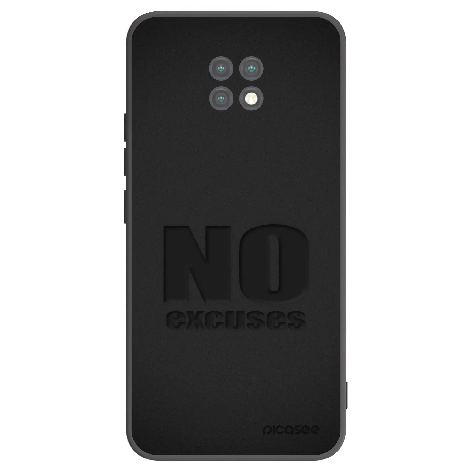Picasee fekete szilikon tok az alábbi mobiltelefonokra Xiaomi Redmi Note 9T - No Excuses