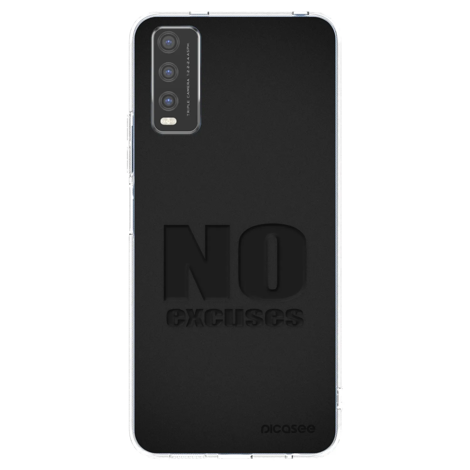 Picasee átlátszó szilikon tok az alábbi mobiltelefonokra Vivo Y20s - No Excuses