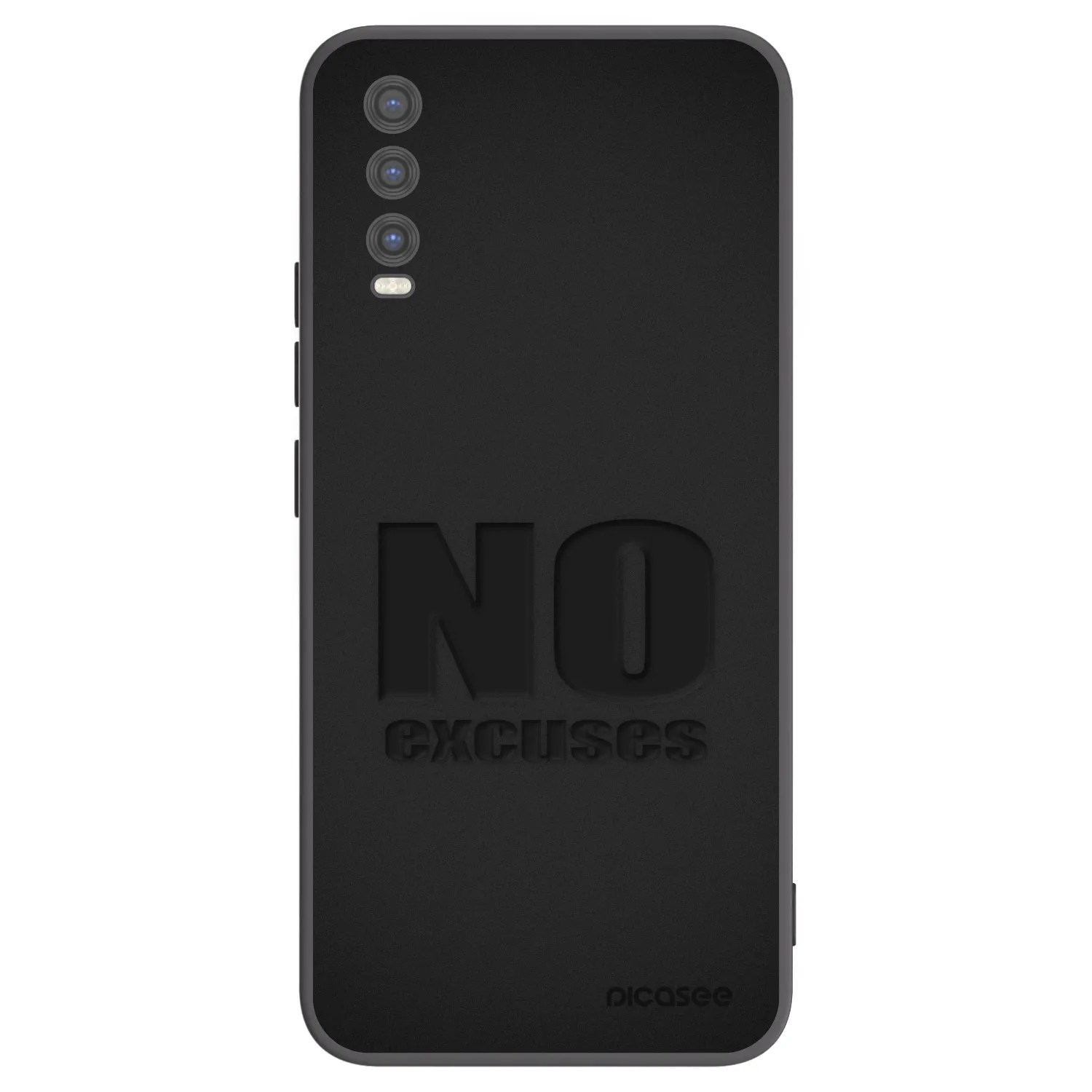 Picasee fekete szilikon tok az alábbi mobiltelefonokra Vivo Y20s - No Excuses
