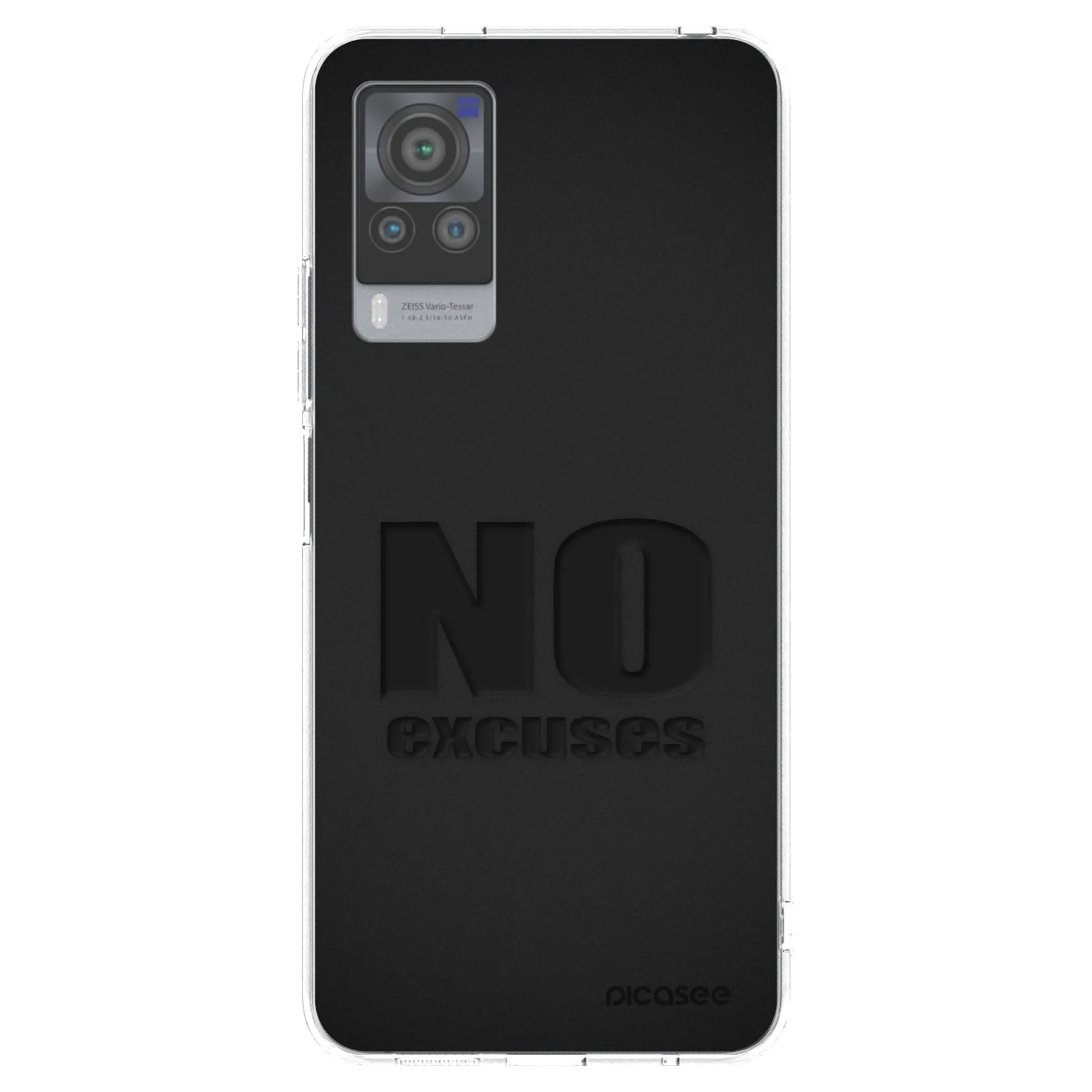Picasee átlátszó szilikon tok az alábbi mobiltelefonokra Vivo X60 Pro 5G - No Excuses
