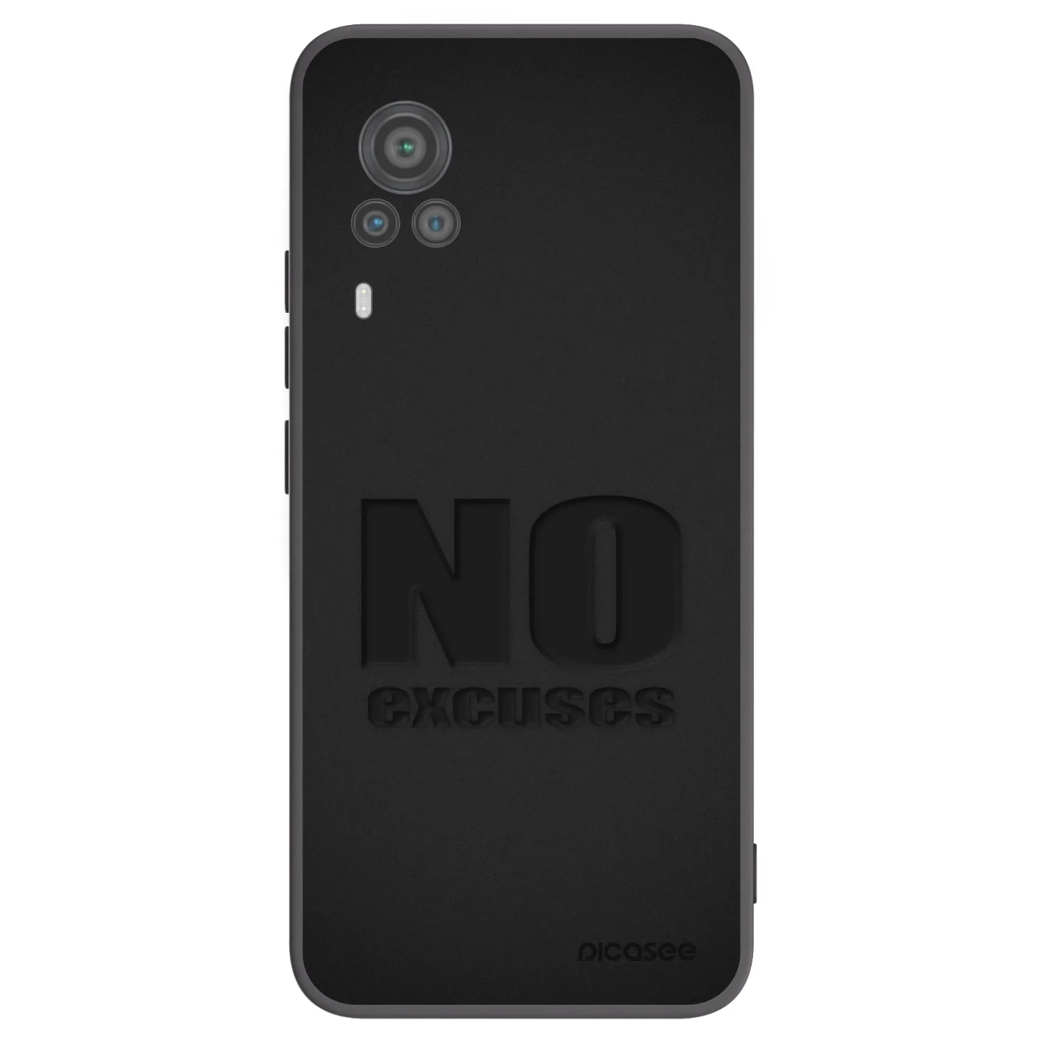 Picasee fekete szilikon tok az alábbi mobiltelefonokra Vivo X60 Pro 5G - No Excuses
