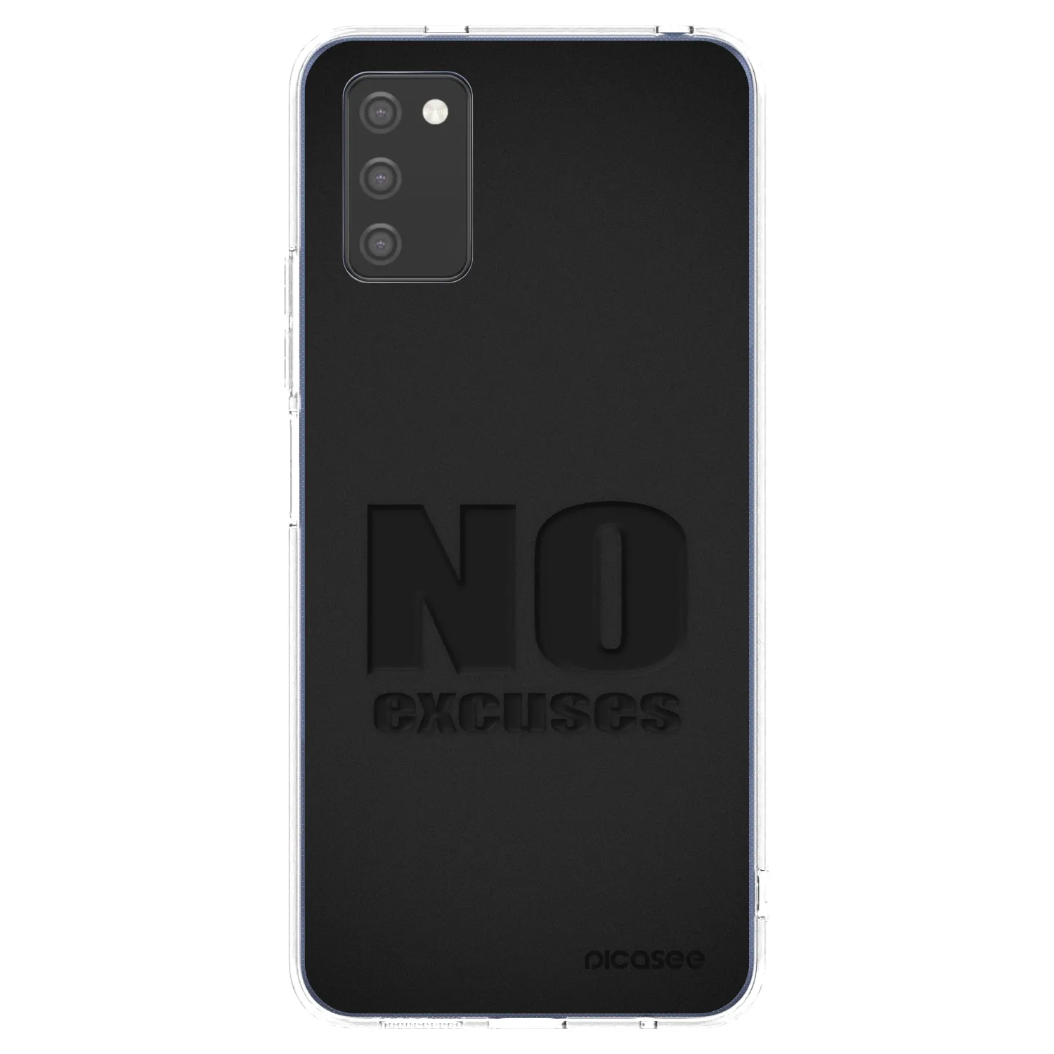 Picasee átlátszó szilikon tok az alábbi mobiltelefonokra Samsung Galaxy A03s A037G - No Excuses