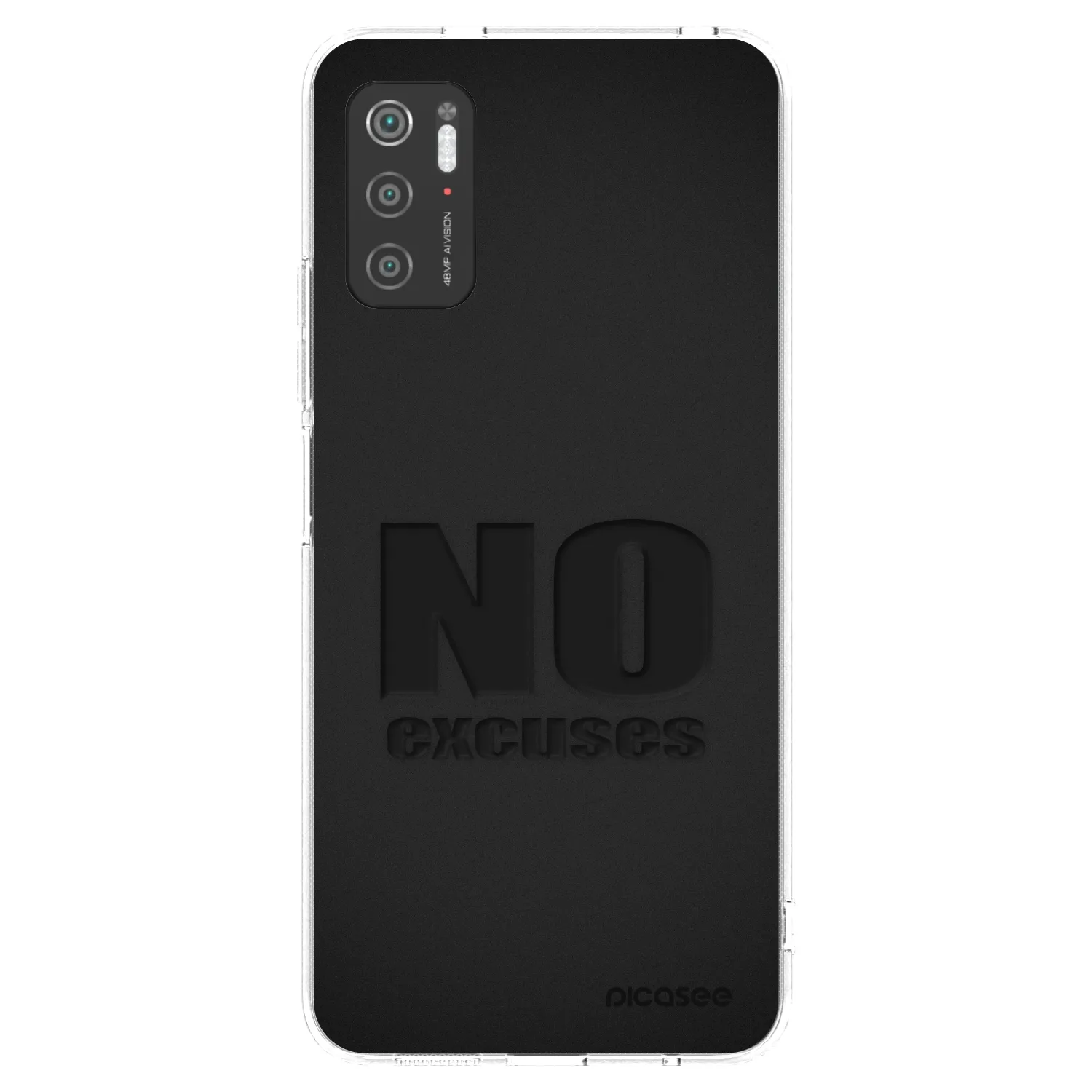 Picasee átlátszó szilikon tok az alábbi mobiltelefonokra Xiaomi Poco M3 Pro 5G - No Excuses
