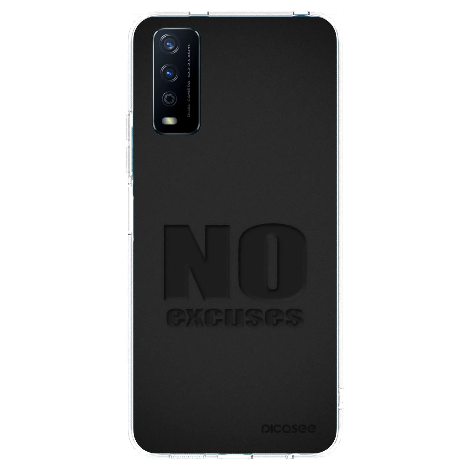 Picasee átlátszó szilikon tok az alábbi mobiltelefonokra Vivo Y11s - No Excuses