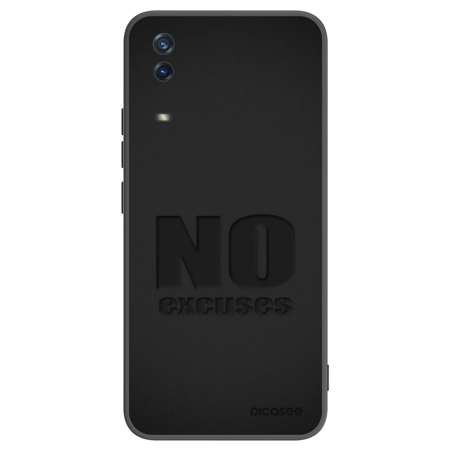 Picasee fekete szilikon tok az alábbi mobiltelefonokra Vivo Y11s - No Excuses