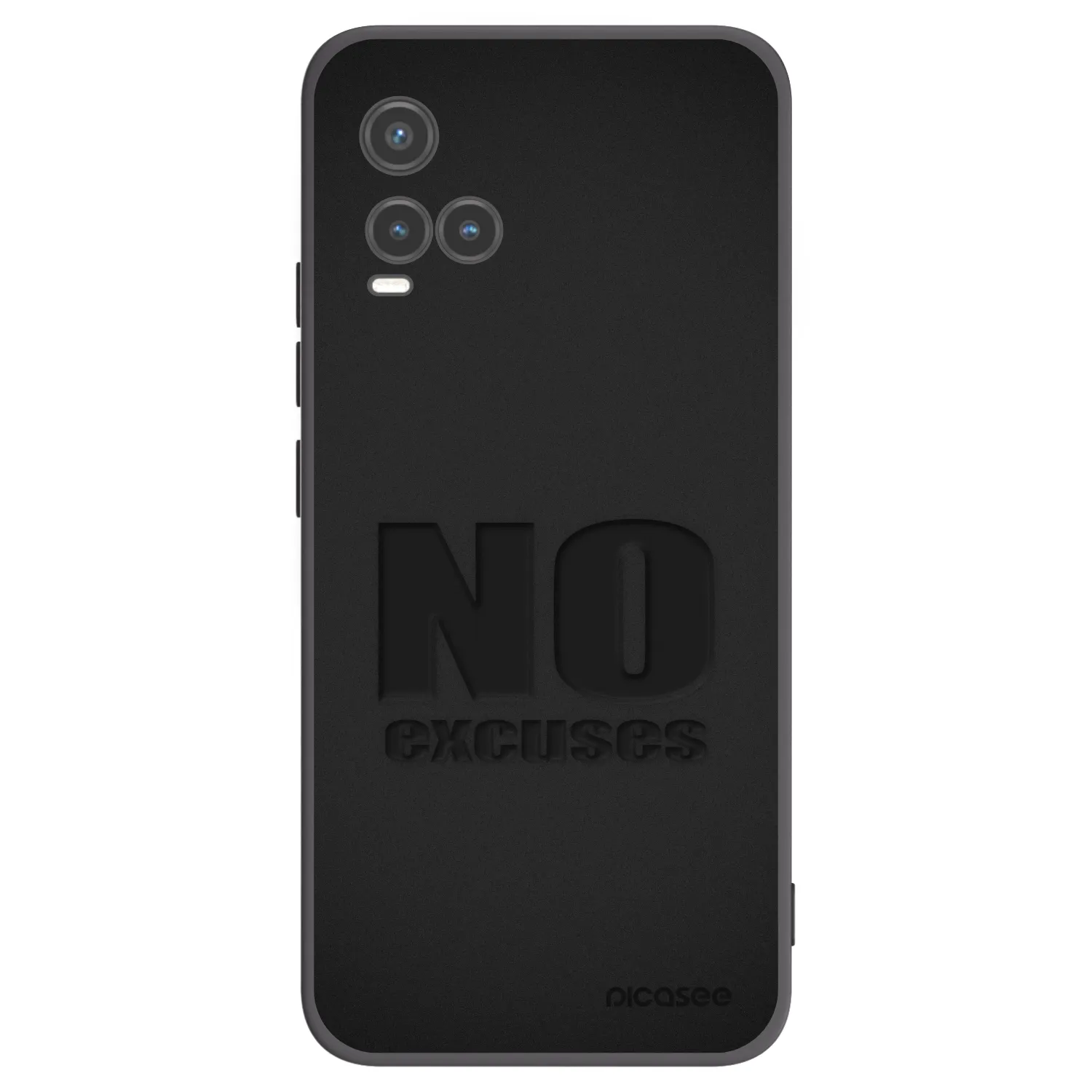 Picasee fekete szilikon tok az alábbi mobiltelefonokra Vivo Y33s - No Excuses