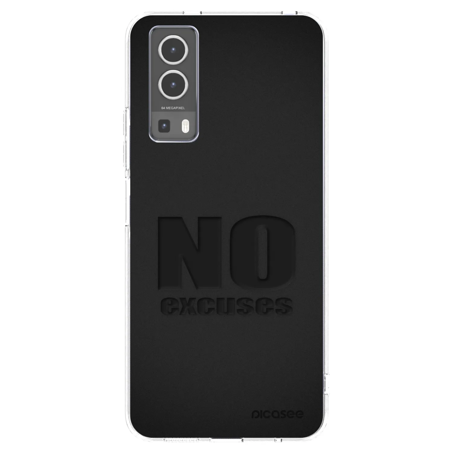 Picasee átlátszó szilikon tok az alábbi mobiltelefonokra Vivo Y72 5G - No Excuses