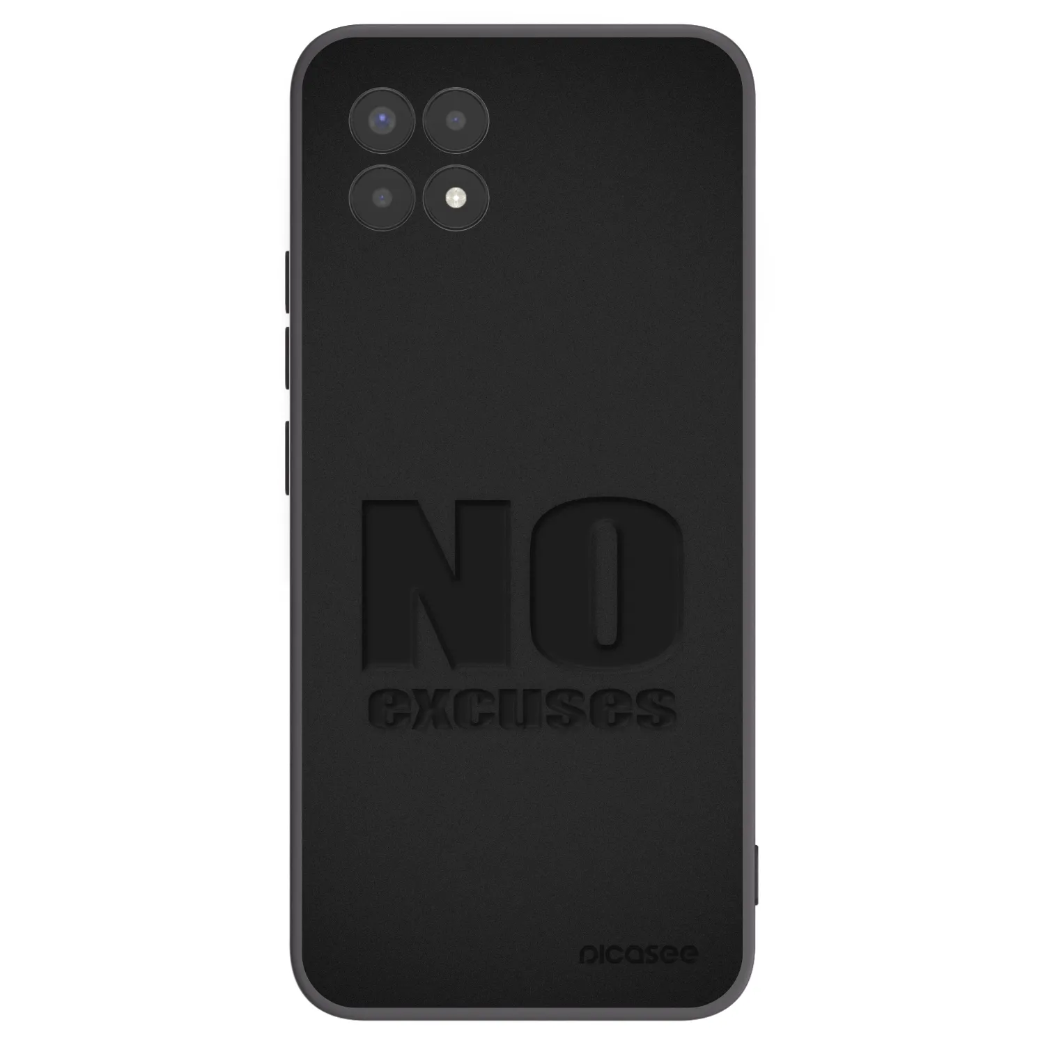Picasee fekete szilikon tok az alábbi mobiltelefonokra Realme 8i - No Excuses