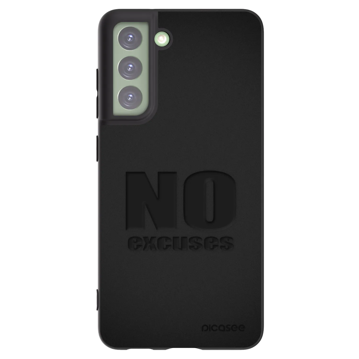 Picasee fekete szilikon tok az alábbi mobiltelefonokra Samsung Galaxy S21 FE 5G - No Excuses