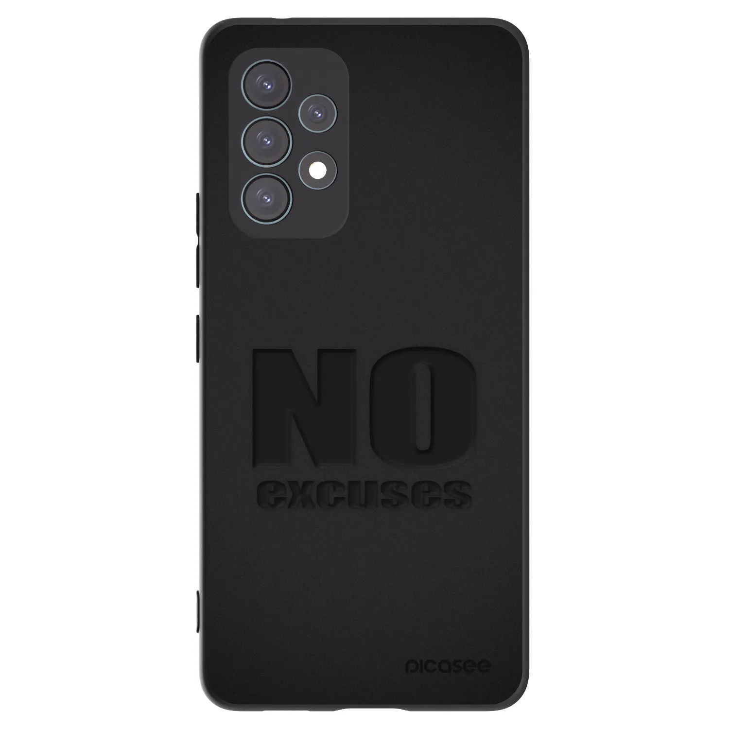 Picasee fekete szilikon tok az alábbi mobiltelefonokra Samsung Galaxy A53 5G A536 - No Excuses