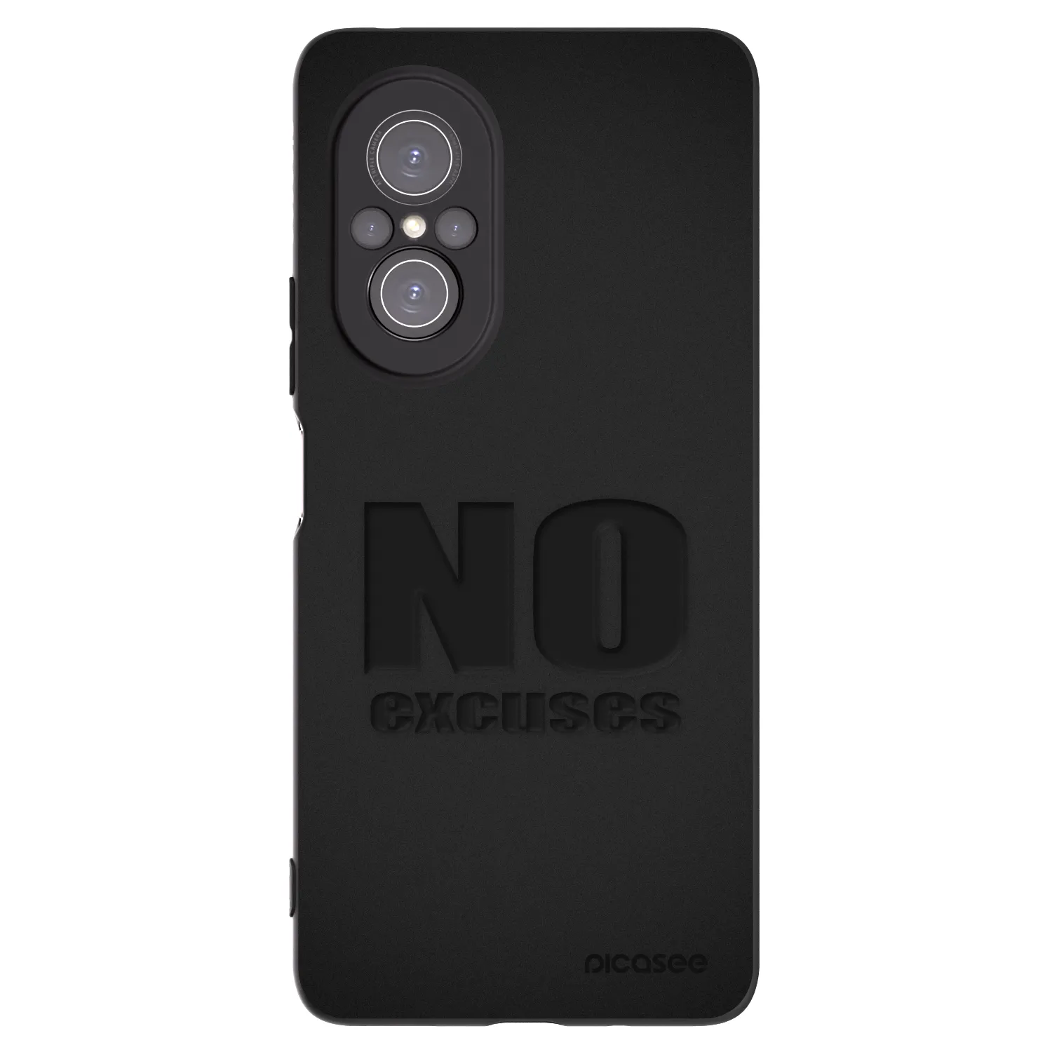 Picasee fekete szilikon tok az alábbi mobiltelefonokra Huawei Nova 9 SE - No Excuses