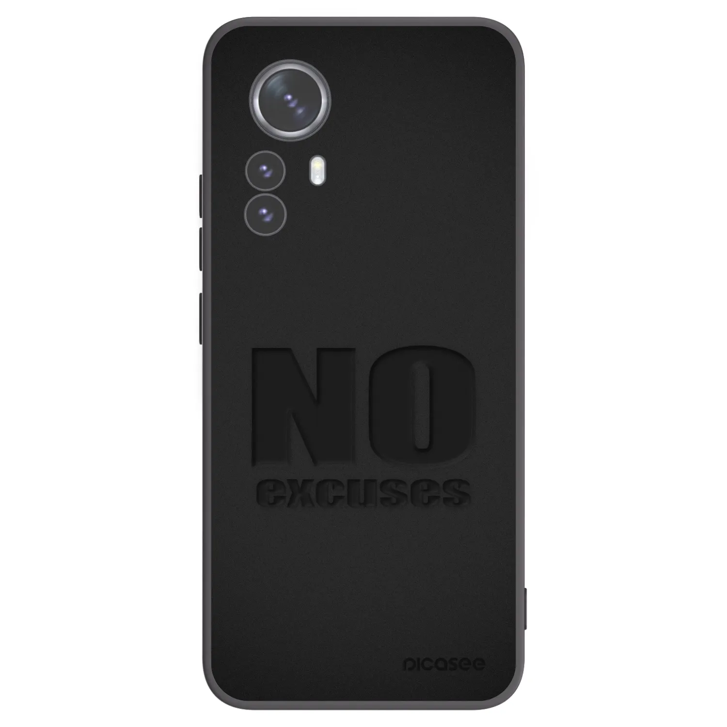 Picasee fekete szilikon tok az alábbi mobiltelefonokra Xiaomi 12 Pro - No Excuses