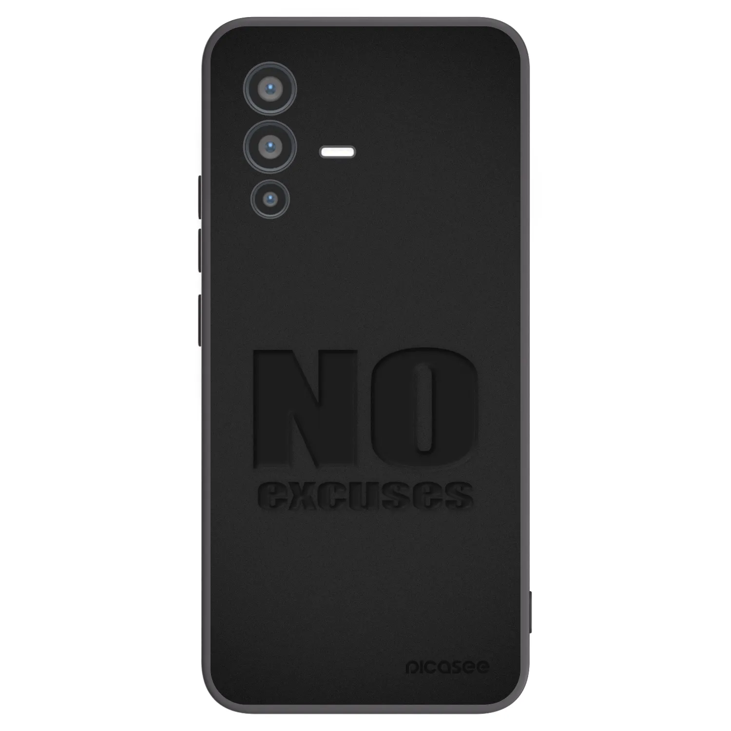 Picasee fekete szilikon tok az alábbi mobiltelefonokra Vivo V23 5G - No Excuses