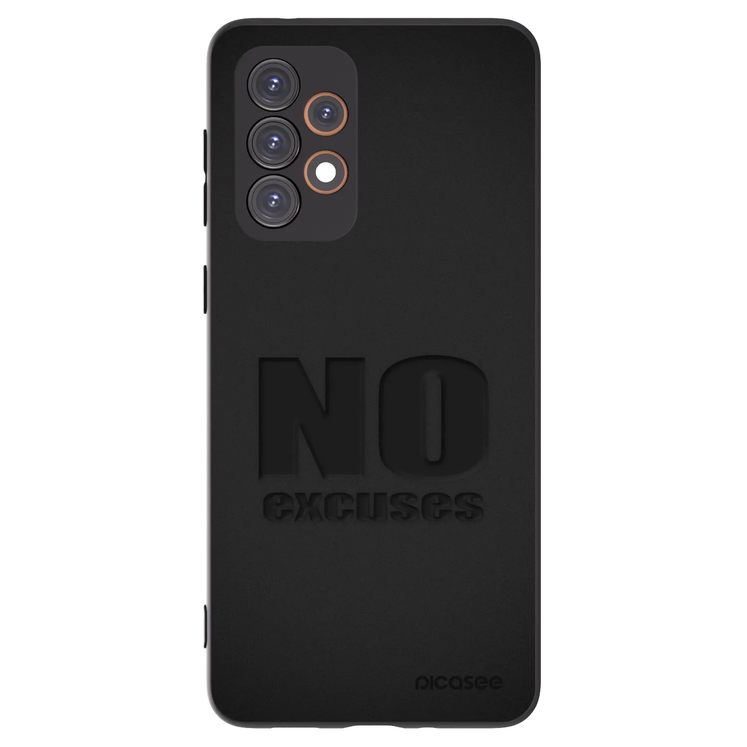 Picasee fekete szilikon tok az alábbi mobiltelefonokra Samsung Galaxy A33 5G A336 - No Excuses
