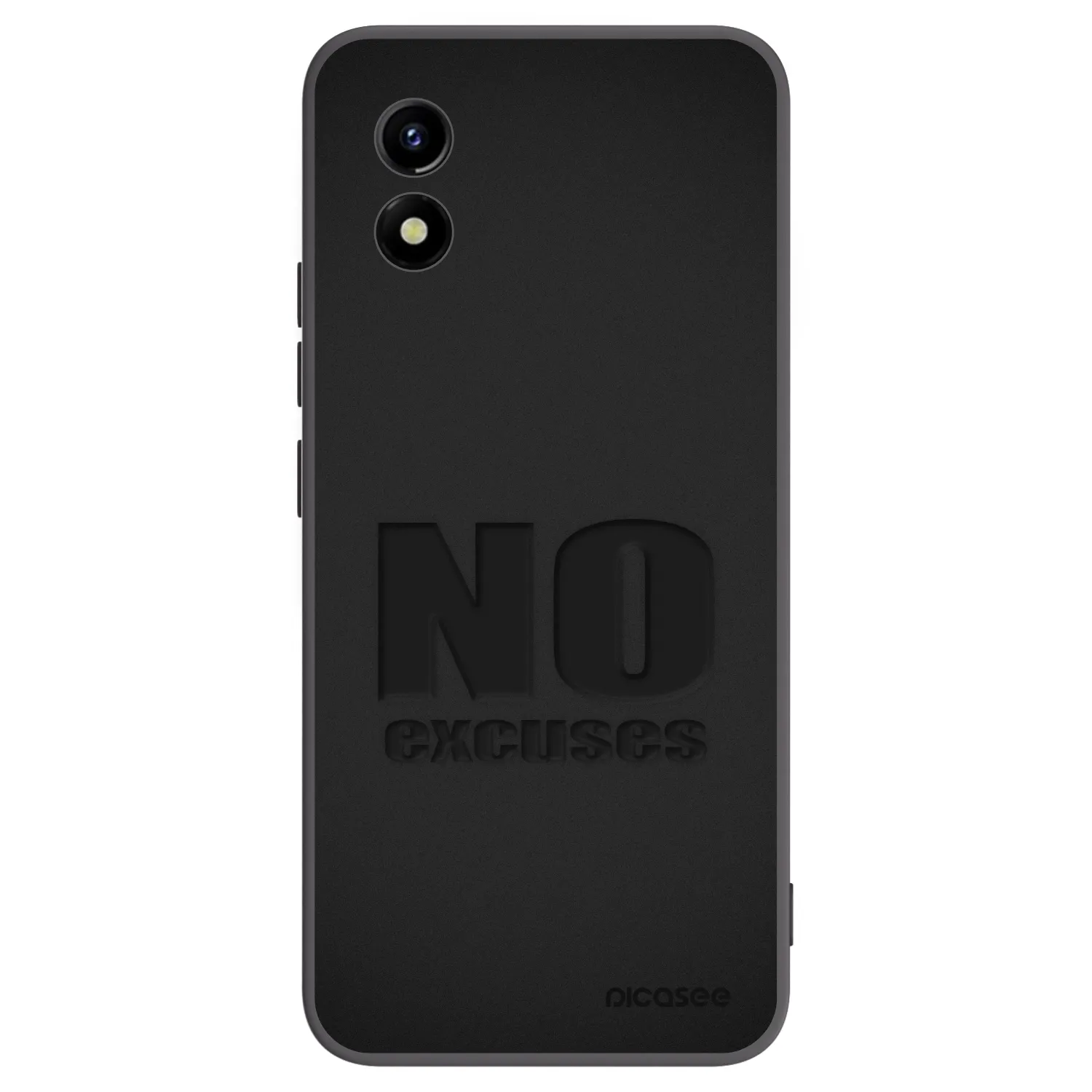 Picasee fekete szilikon tok az alábbi mobiltelefonokra Vivo Y01 - No Excuses