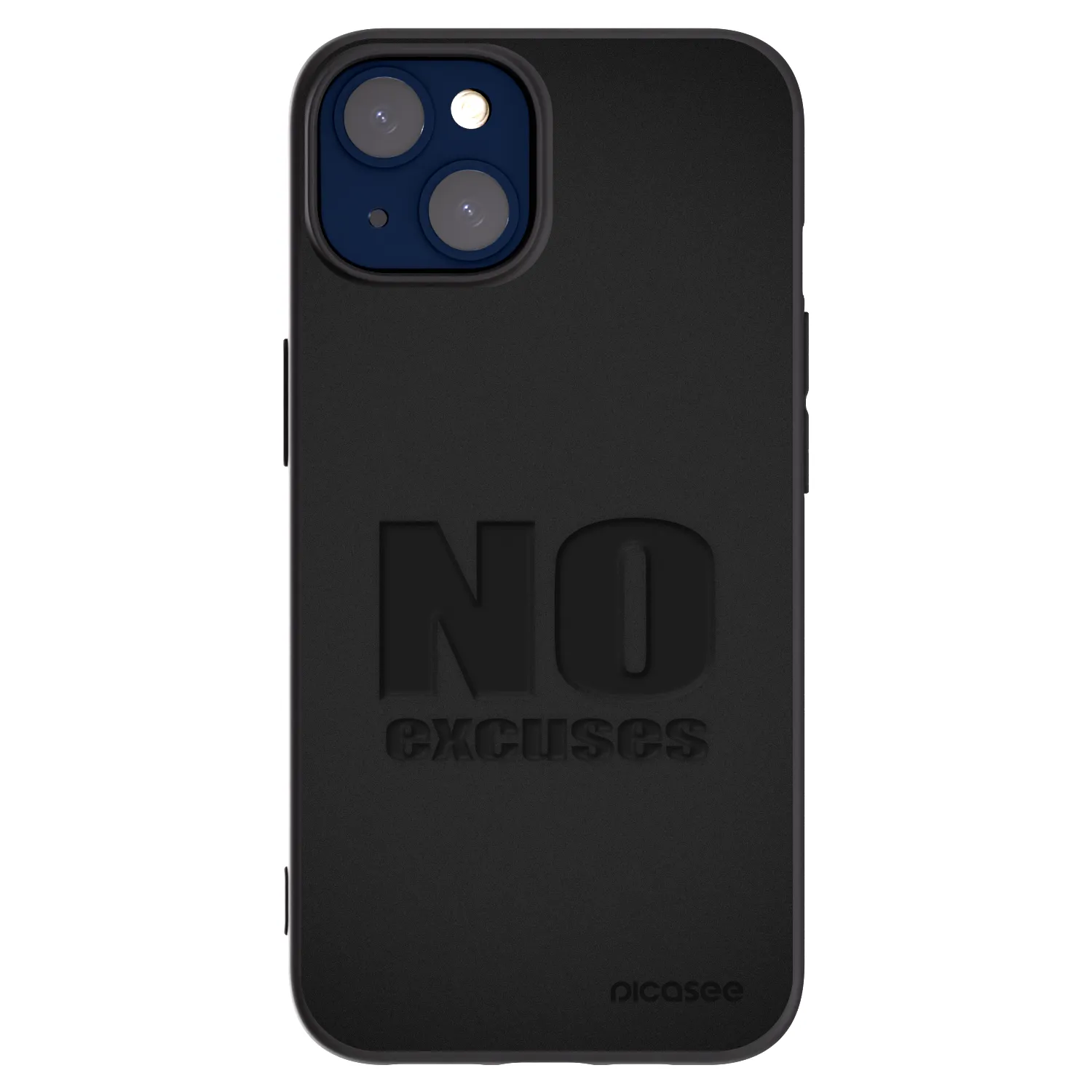 Picasee fekete szilikon tok az alábbi mobiltelefonokra Apple iPhone 14 - No Excuses
