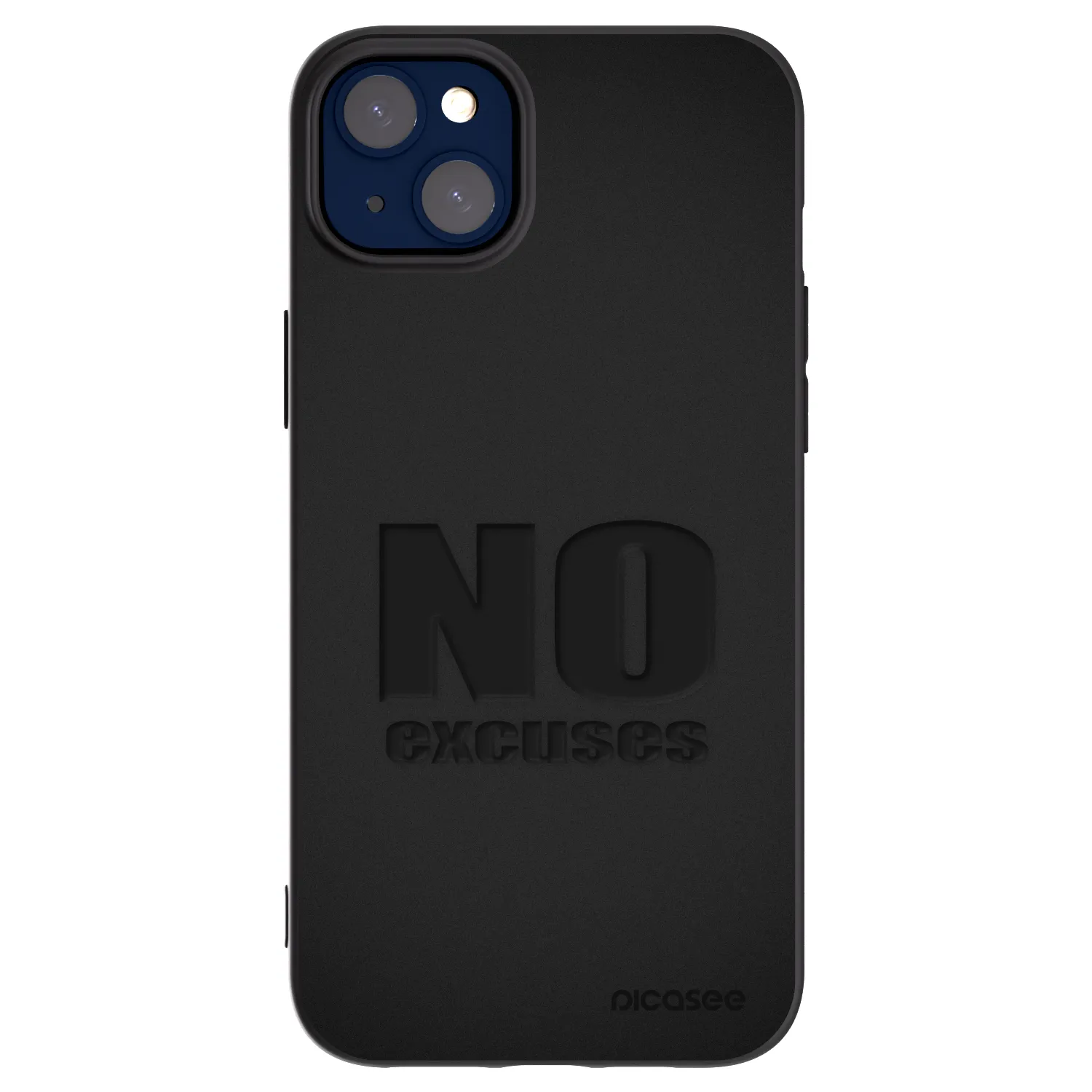 Picasee fekete szilikon tok az alábbi mobiltelefonokra Apple iPhone 14 Plus - No Excuses