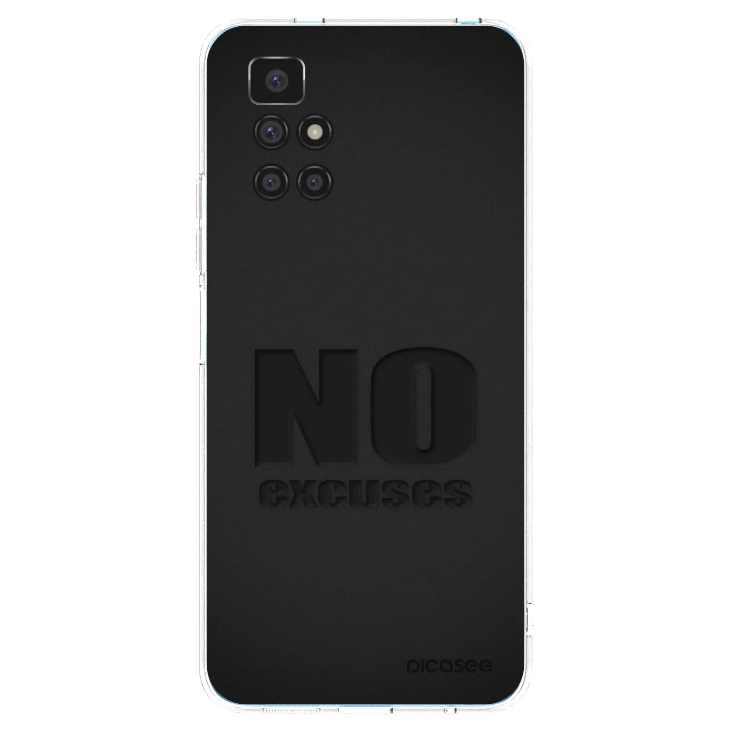 Picasee átlátszó szilikon tok az alábbi mobiltelefonokra Xiaomi Redmi 10 (2022) - No Excuses