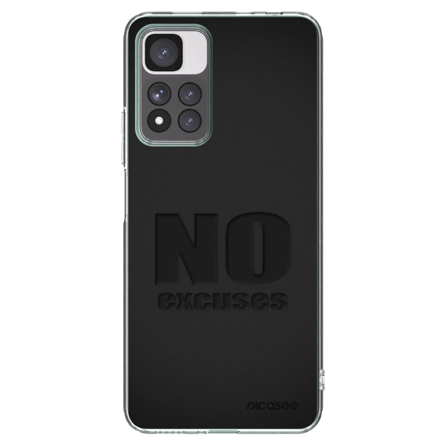 Picasee átlátszó szilikon tok az alábbi mobiltelefonokra Xiaomi Redmi Note 11 Pro+ 5G - No Excuses